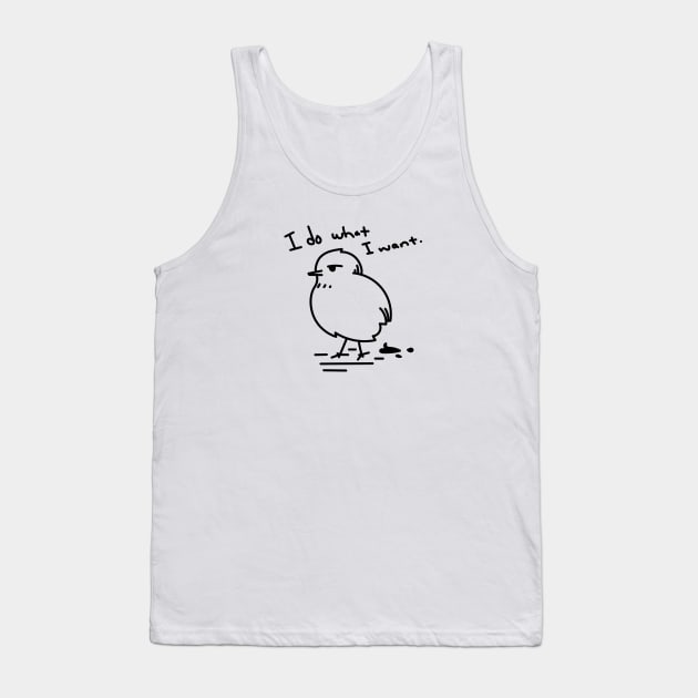 I Do What I Want Bird Tank Top by LaBearDod